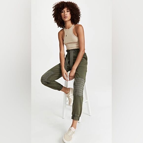 EUC Sea New York Layla Jogger Sweatpants Sz. M Olive Green - Picture 3 of 8